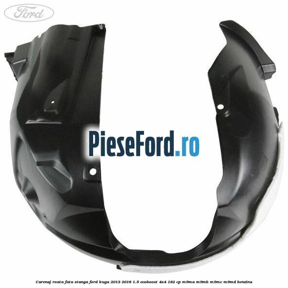 Carenaj roata fata stanga Ford Kuga 2013-2016 1.5 EcoBoost 4x4 182 cp M9MA, M9MB, M9MC, M9MD benzina