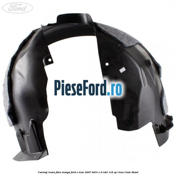 Carenaj roata fata stanga Ford S-Max 2007-2014 1.6 TDCi 115 cp T1WA, T1WB diesel