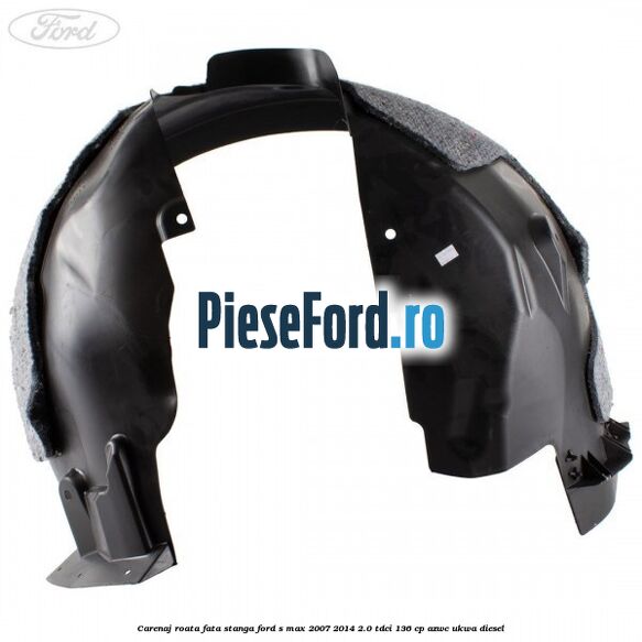 Carenaj roata fata stanga Ford S-Max 2007-2014 2.0 TDCi 136 cp AZWC, UKWA diesel