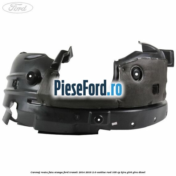 Carenaj roata fata stanga Ford Transit 2014-2018 2.0 EcoBlue RWD 105 cp Carenaj roata fata stanga Ford Transit 2014-2018 2.0 EcoBlue RWD 105 cp BJRA, YLR6, YLRA diesel