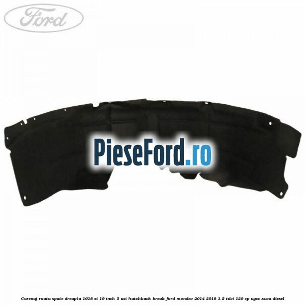 Carenaj roata spate dreapta 16,18 si 19 inch, 5 usi hatchback/break Ford Mondeo 2014-2018 1.5 TDCi 120 cp UGCC, XUCA diesel