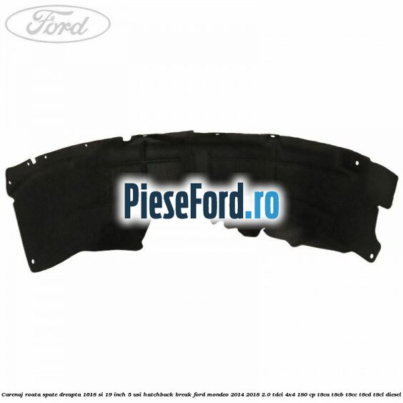 Carenaj roata spate dreapta 16,18 si 19 inch, 5 usi hatchback/break Ford Mondeo 2014-2018 2.0 TDCi 4x4 180 cp T8CA, T8CB, T8CC, T8CD, T8CL diesel