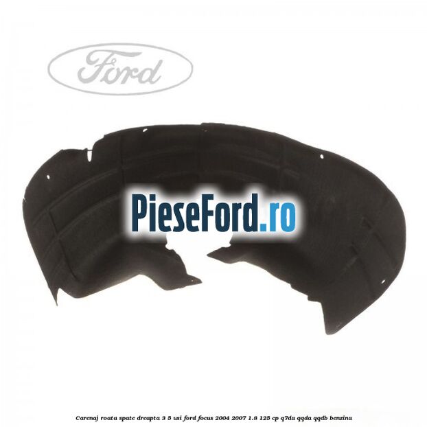 Carenaj roata spate dreapta 3/5 usi Ford Focus 2004-2007 1.8 125 cp Q7DA, QQDA, QQDB benzina