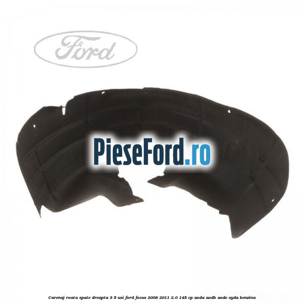 Carenaj roata spate dreapta 3/5 usi Ford Focus 2008-2011 2.0 145 cp AODA, AODB, AODE, SYDA benzina
