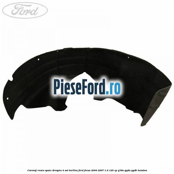 Carenaj roata spate dreapta 4 usi berlina Ford Focus 2004-2007 1.8 125 cp Q7DA, QQDA, QQDB benzina