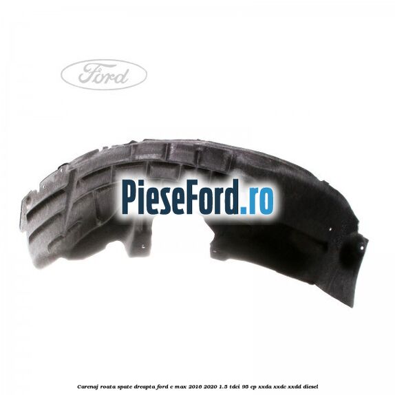 Carenaj roata spate dreapta Ford C-Max 2016-2020 1.5 TDCi 95 cp XXDA, XXDC, XXDD diesel