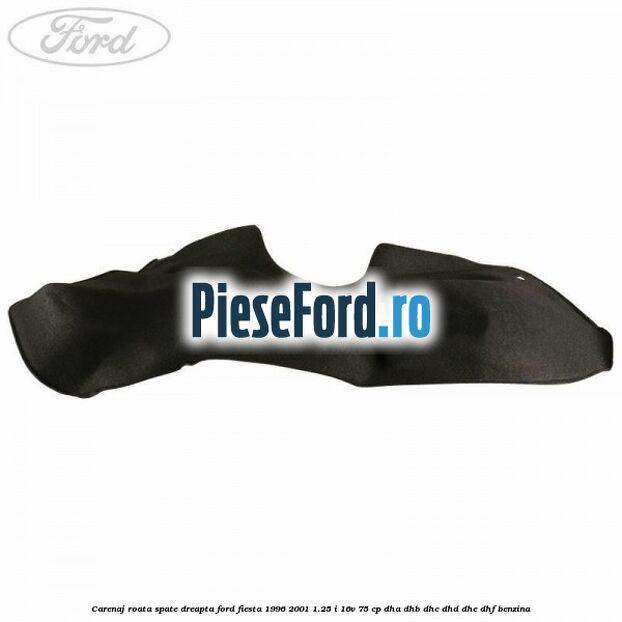 Carenaj roata spate dreapta Ford Fiesta 1996-2001 1.25 i 16V 75 cp DHA, DHB, DHC, DHD, DHE, DHF benzina