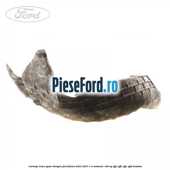 Carenaj roata spate dreapta Ford Fiesta 2013-2017 1.0 EcoBoost 100 cp SFJA, SFJB, SFJC, SFJD benzina