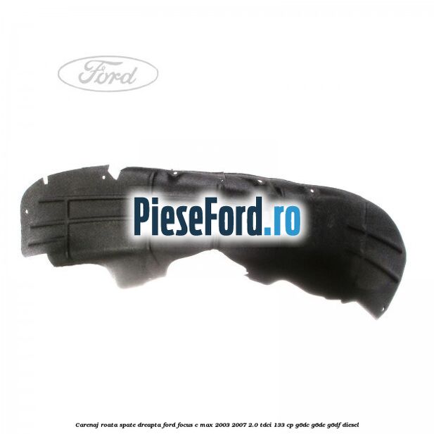 Carenaj roata spate dreapta Ford Focus C-Max 2003-2007 2.0 TDCi 133 cp G6DC, G6DE, G6DF diesel