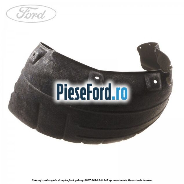 Carenaj roata spate dreapta Ford Galaxy 2007-2014 2.0 145 cp AOWA, AOWB, TBWA, TBWB benzina