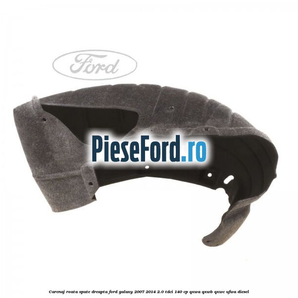 Carenaj roata spate dreapta Ford Galaxy 2007-2014 2.0 TDCi 140 cp QXWA, QXWB, QXWC, UFWA diesel