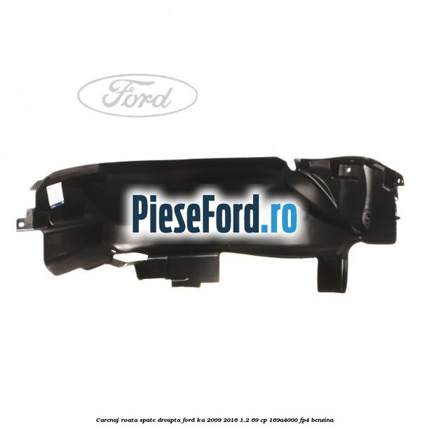 Carenaj roata spate dreapta Ford Ka 2009-2016 1.2 69 cp 169A4000, FP4 benzina