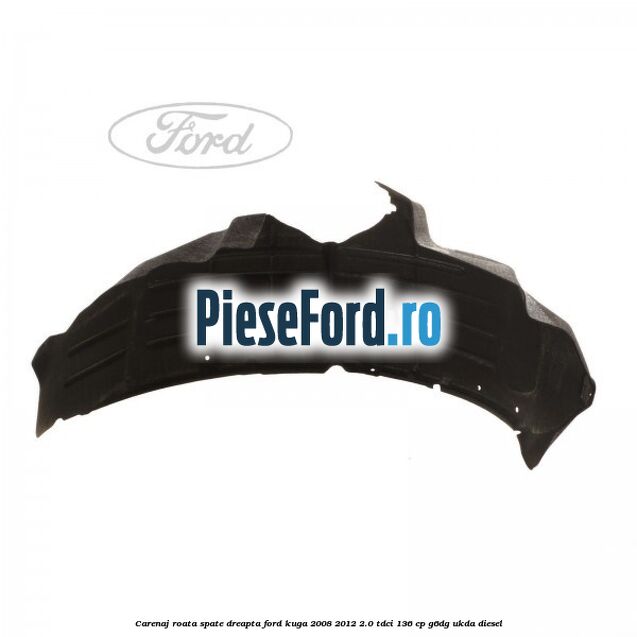 Carenaj roata spate dreapta Ford Kuga 2008-2012 2.0 TDCi 136 cp Carenaj roata spate dreapta Ford Kuga 2008-2012 2.0 TDCi 136 cp G6DG, UKDA diesel