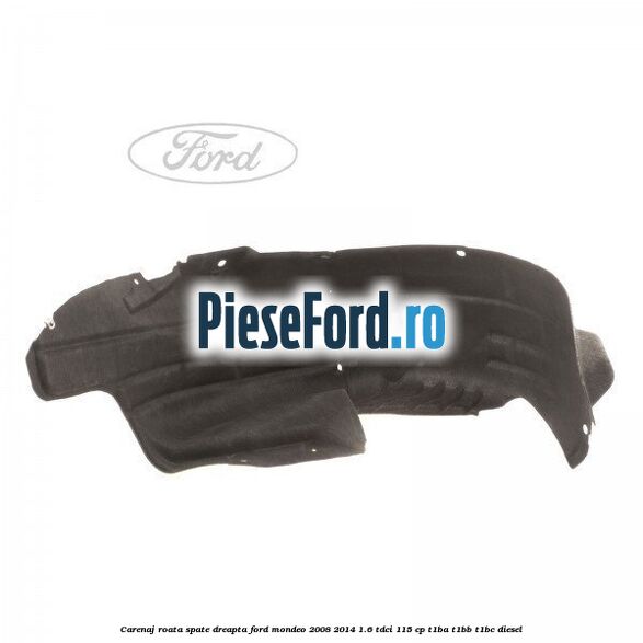 Carenaj roata spate dreapta Ford Mondeo 2008-2014 1.6 TDCi 115 cp T1BA, T1BB, T1BC diesel