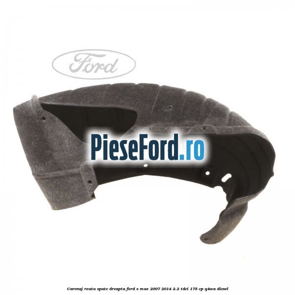 Carenaj roata spate dreapta Ford S-Max 2007-2014 2.2 TDCi 175 cp Q4WA diesel