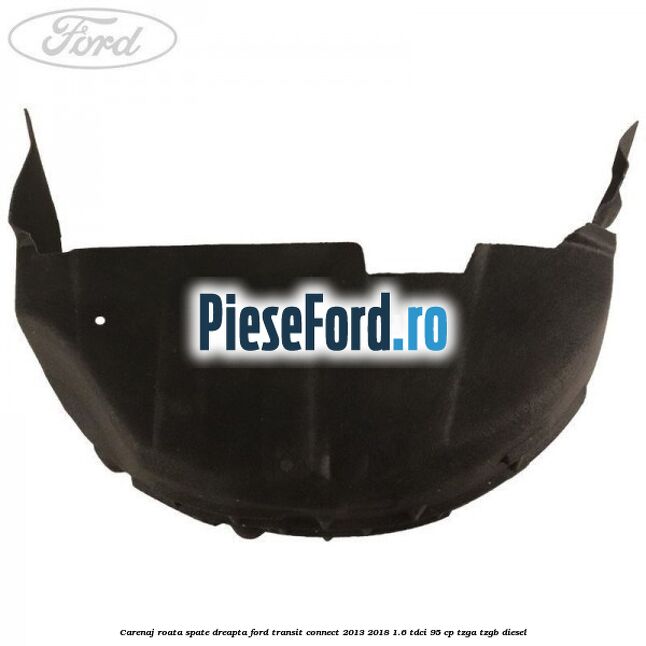 Carenaj roata spate dreapta Ford Transit Connect 2013-2018 1.6 TDCi 95 cp TZGA, TZGB diesel