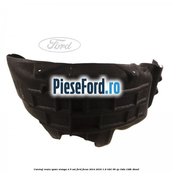 Carenaj roata spate stanga 4/5 usi Ford Focus 2014-2018 1.6 TDCi 95 cp T3DA, T3DB diesel