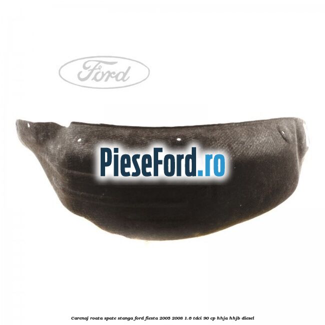 Carenaj roata spate stanga Ford Fiesta 2005-2008 1.6 TDCi 90 cp HHJA, HHJB diesel