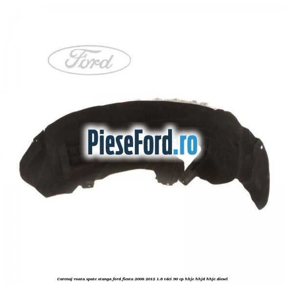 Carenaj roata spate stanga Ford Fiesta 2008-2012 1.6 TDCi 90 cp Carenaj roata spate stanga Ford Fiesta 2008-2012 1.6 TDCi 90 cp HHJC, HHJD, HHJE diesel