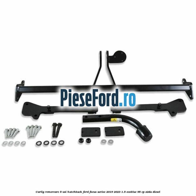 Carlig remorcare 5 usi hatchback Ford Focus Active 2019-2023 1.5 EcoBlue 95 cp Z2DA diesel
