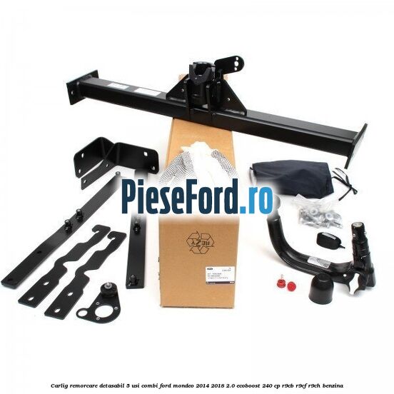 Carlig remorcare detasabil 5 usi combi Ford Mondeo 2014-2018 2.0 EcoBoost 240 cp R9CB, R9CF, R9CH benzina