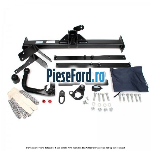 Carlig remorcare detasabil 5 usi combi Ford Mondeo 2019-2023 2.0 EcoBlue 190 cp YMCC diesel