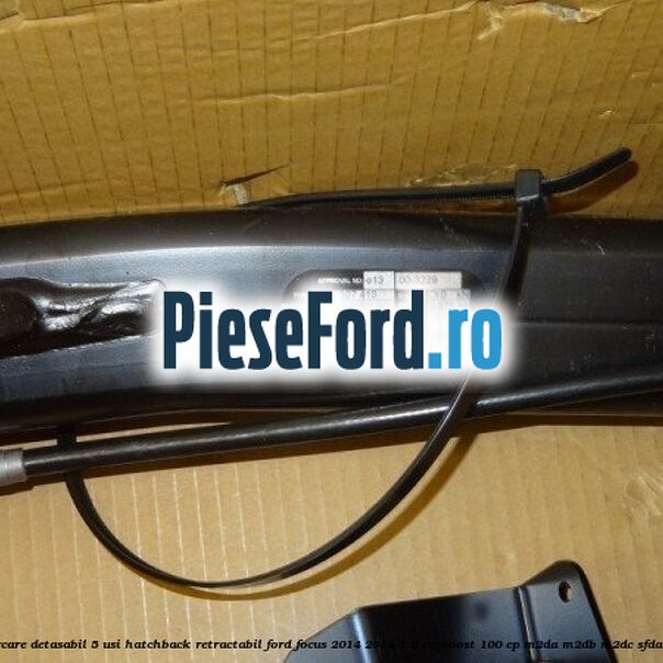 Carlig remorcare detasabil 5 usi hatchback retractabil Ford Focus 2014-2018 1.0 EcoBoost 100 cp M2DA, M2DB, M2DC, SFDA, SFDB benzina