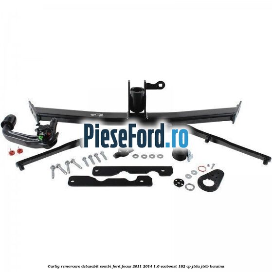Carlig remorcare detasabil combi Ford Focus 2011-2014 1.6 EcoBoost 182 cp JTDA, JTDB benzina
