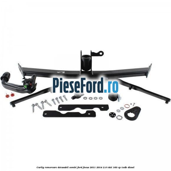 Carlig remorcare detasabil combi Ford Focus 2011-2014 2.0 TDCi 163 cp TXDB diesel