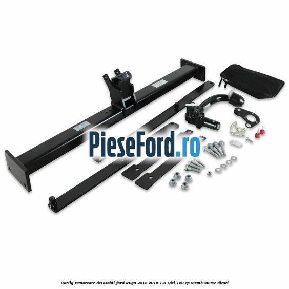 Carlig remorcare detasabil Ford Kuga 2013-2016 1.5 TDCi 120 cp XWMB, XWMC diesel