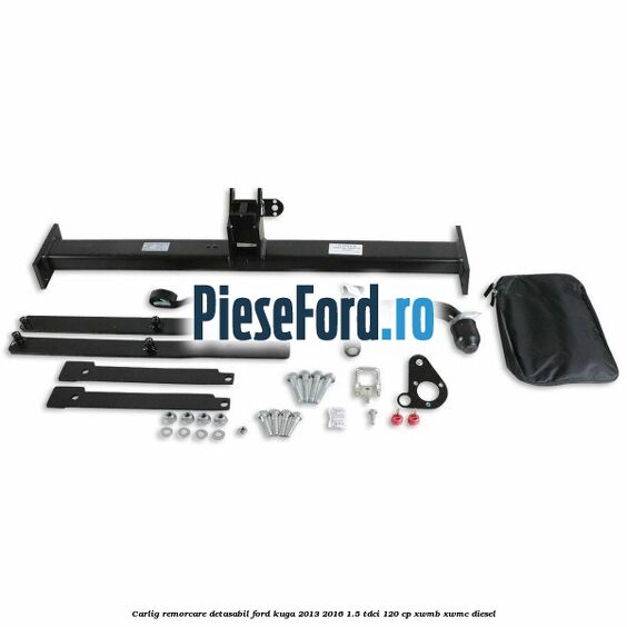 Carlig remorcare detasabil Ford Kuga 2013-2016 1.5 TDCi 120 cp XWMB, XWMC diesel