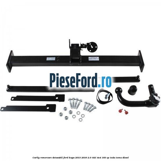 Carlig remorcare detasabil Ford Kuga 2013-2016 2.0 TDCi 4x4 163 cp TXDA, TXMA diesel