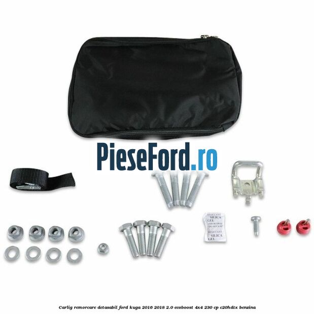 Carlig remorcare detasabil Ford Kuga 2016-2018 2.0 EcoBoost 4x4 230 cp C20HDTX benzina