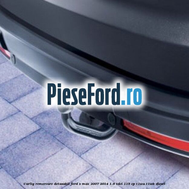 Carlig remorcare detasabil Ford S-Max 2007-2014 1.6 TDCi 115 cp T1WA, T1WB diesel