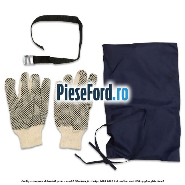 Carlig remorcare detasabil pentru model Titanium Ford Edge 2019-2022 2.0 EcoBlue AWD 238 cp YLCA, YLCB diesel