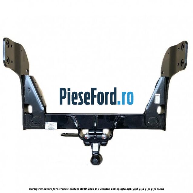 Carlig remorcare Ford Transit Custom 2019-2023 2.0 EcoBlue 105 cp BJFA, BJFB, YLF6, YLFA, YLFB, YLFS diesel