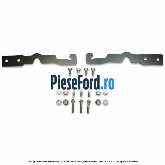 Carlig remorcare retractabil 4/5 usi hatchback Ford Mondeo 2014-2018 2.5 149 cp S7CB benzina