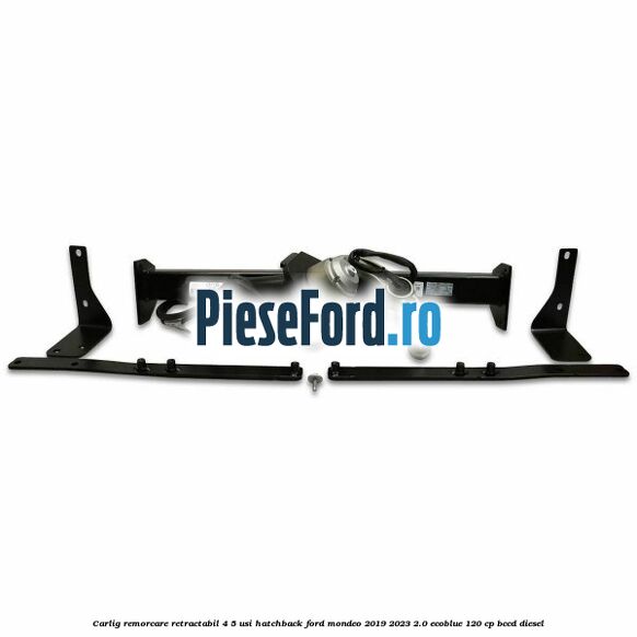 Carlig remorcare retractabil 4/5 usi hatchback Ford Mondeo 2019-2023 2.0 EcoBlue 120 cp BCCD diesel