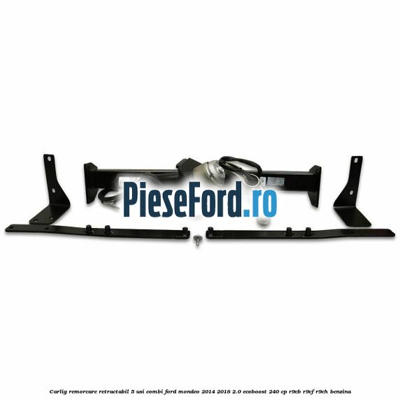 Carlig remorcare retractabil 5 usi combi Ford Mondeo 2014-2018 2.0 EcoBoost 240 cp R9CB, R9CF, R9CH benzina