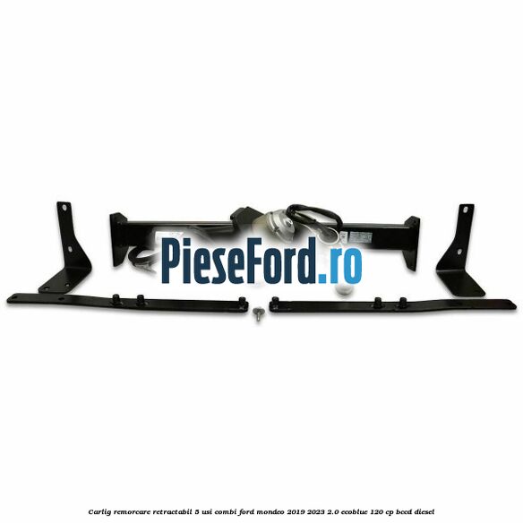 Carlig remorcare retractabil 5 usi combi Ford Mondeo 2019-2023 2.0 EcoBlue 120 cp BCCD diesel