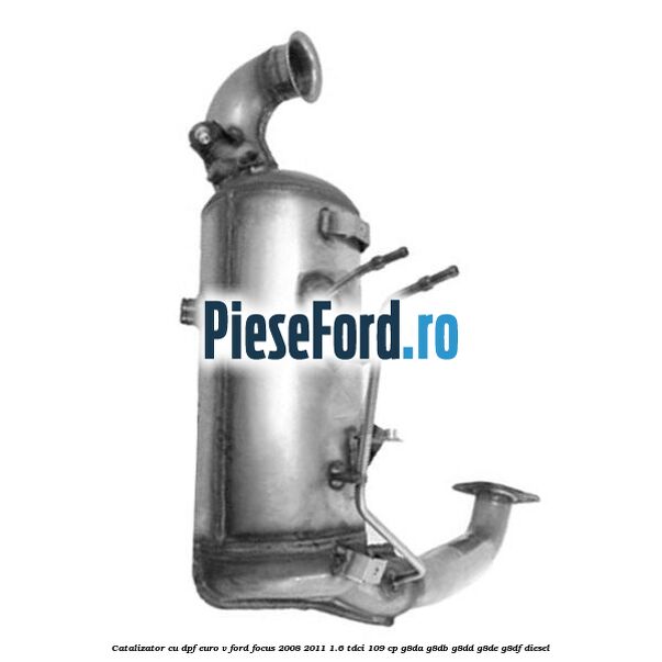 Catalizator cu DPF euro V Ford Focus 2008-2011 1.6 TDCi 109 cp G8DA, G8DB, G8DD, G8DE, G8DF diesel