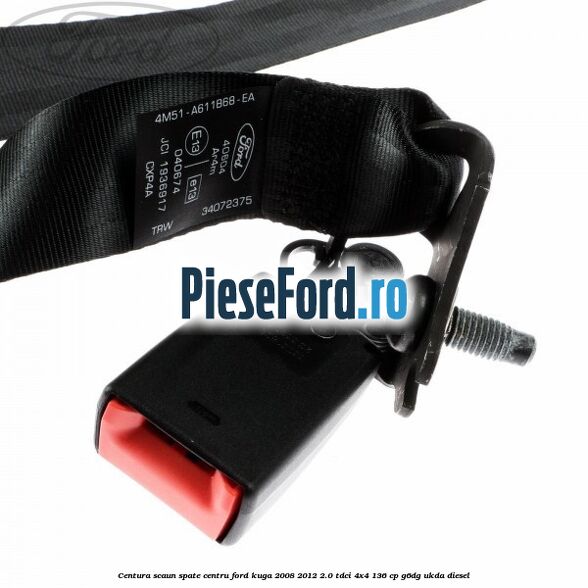 Centura scaun spate centru Ford Kuga 2008-2012 2.0 TDCi 4x4 136 cp G6DG, UKDA diesel
