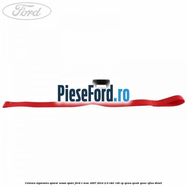 Centura siguranta spatar scaun spate Ford S-Max 2007-2014 2.0 TDCi 140 cp QXWA, QXWB, QXWC, UFWA diesel