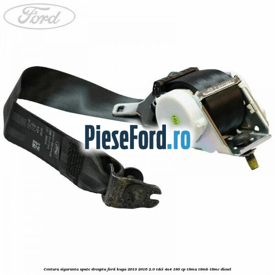 Centura siguranta spate dreapta Ford Kuga 2013-2016 2.0 TDCi 4x4 180 cp T8MA, T8MB, T8MC diesel