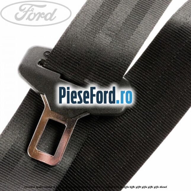 Centura spate randul 2 Ford Tourneo Custom 2014-2018 2.0 EcoBlue 105 cp BJFA, BJFB, YLF6, YLFA, YLFB, YLFS diesel