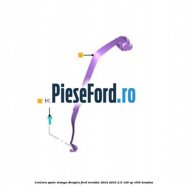 Centura spate stanga/dreapta Ford Mondeo 2014-2018 2.5 149 cp S7CB benzina