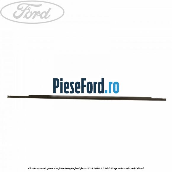 Cheder cromat geam usa fata dreapta Ford Focus 2014-2018 1.5 TDCi 95 cp XXDA, XXDC, XXDD diesel