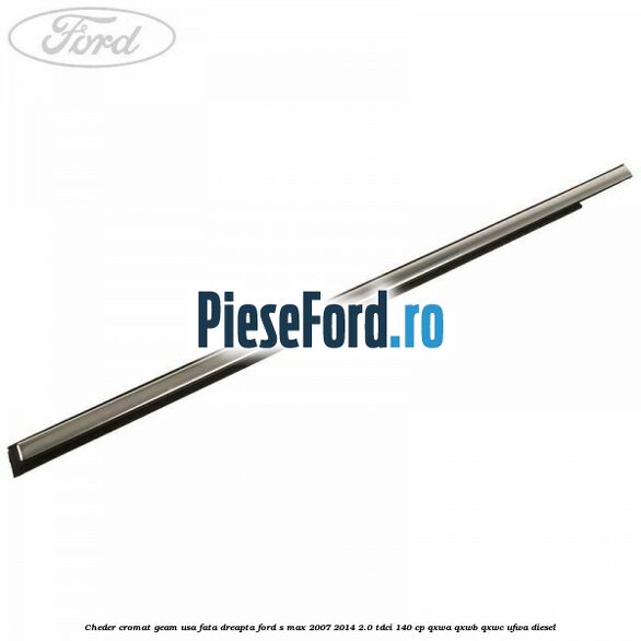 Cheder cromat geam usa fata dreapta Ford S-Max 2007-2014 2.0 TDCi 140 cp QXWA, QXWB, QXWC, UFWA diesel