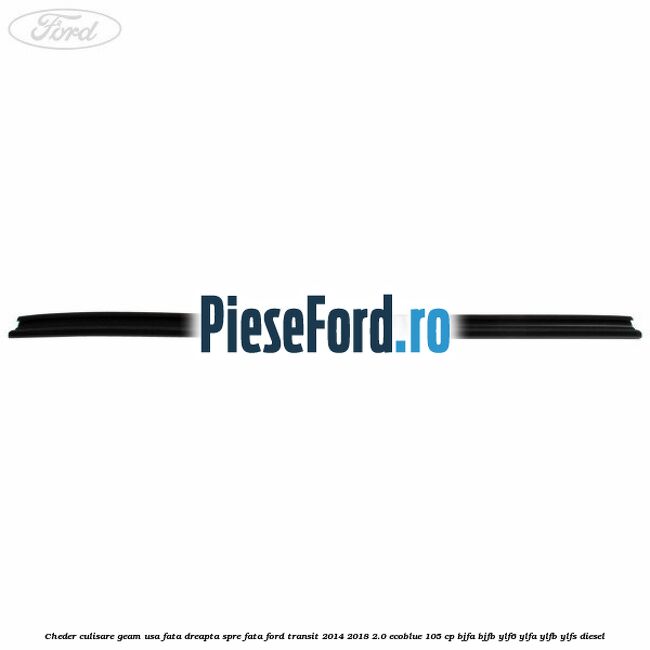 Cheder culisare geam usa fata dreapta spre fata Ford Transit 2014-2018 2.0 EcoBlue 105 cp BJFA, BJFB, YLF6, YLFA, YLFB, YLFS diesel