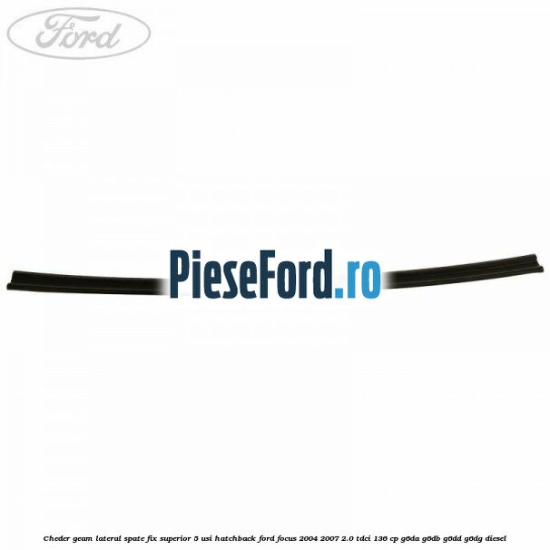 Cheder geam lateral spate fix superior 5 usi hatchback Ford Focus 2004-2007 2.0 TDCi 136 cp G6DA, G6DB, G6DD, G6DG diesel